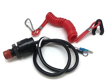 Amazon.com: Boat Motor Kill Stop Switch & Safety Tether